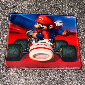 Mario Kart PC Computer Mouse Pad Used Pre Owned Graphic Print Racing Collectible